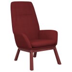 Vidaxl chaise de relaxation rouge bordeaux tissu Vidaxl chaise de relaxation rouge bordeaux tissu