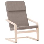 Vidaxl chaise de relaxation taupe tissu