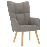 Vidaxl chaise de relaxation taupe tissu