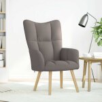 Vidaxl chaise de relaxation taupe tissu