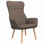 Vidaxl chaise de relaxation taupe tissu