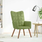 Vidaxl chaise de relaxation vert clair velours