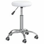 Vidaxl chaise de salle � manger blanc similicuir