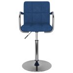 Vidaxl chaise de salle à manger bleu tissu Vidaxl chaise de salle à manger bleu tissu