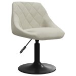 Vidaxl chaise de salle à manger crème velours Vidaxl chaise de salle à manger crème velours