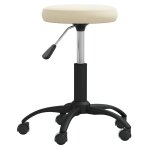 Vidaxl chaise de salle � manger cr�me velours
