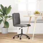 Vidaxl chaise de salle  manger gris similicuir