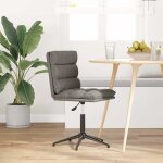Vidaxl chaise de salle  manger gris similicuir