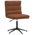 Vidaxl chaise de salle � manger marron similicuir