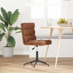 Vidaxl chaise de salle  manger marron similicuir