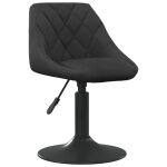 Vidaxl chaise de salle  manger noir velours