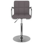 Vidaxl chaise de salle � manger taupe tissu