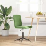 Vidaxl chaise de salle à manger vert clair velours Vidaxl chaise de salle à manger vert clair velours