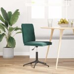Vidaxl chaise de salle à manger vert foncé velours Vidaxl chaise de salle à manger vert foncé velours
