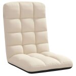 Vidaxl chaise de sol pliante en lin 71 x 51 x 62 cm