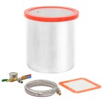 Vidaxl chambre sous vide acier inoxydable 18, 9 l