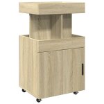 Vidaxl chariot de bar ch�ne sonoma 50x41x89 cm bois d'ing�nierie