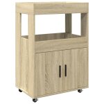 Vidaxl chariot de bar ch�ne sonoma 60x39, 5x89 cm bois d'ing�nierie