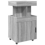 Vidaxl chariot de bar sonoma gris 50x41x89 cm bois d'ing�nierie