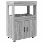 Vidaxl chariot de bar sonoma gris 60x39, 5x89 cm bois d'ingnierie