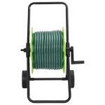 Vidaxl chariot enrouleur vert avec jeu de raccords de tuyaux 1, 9cm 20m