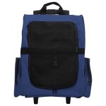 Vidaxl chariot polyvalent pliable pour animaux de compagnie bleu