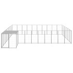 Vidaxl chenil argent� 19, 36 m� acier