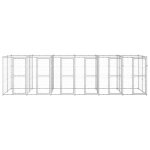 Vidaxl chenil ext�rieur acier galvanis� 14, 52 m�
