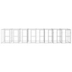 Vidaxl chenil ext�rieur acier galvanis� 19, 36 m�