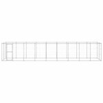 Vidaxl chenil ext�rieur acier galvanis� 21, 78 m�
