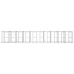 Vidaxl chenil ext�rieur acier galvanis� 24, 2 m�