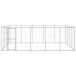 Vidaxl chenil ext�rieur acier galvanis� 24, 2 m�