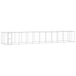 Vidaxl chenil ext�rieur acier galvanis� 26, 62 m�