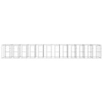 Vidaxl chenil ext�rieur acier galvanis� 29, 02 m�