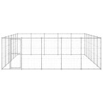 Vidaxl chenil ext�rieur acier galvanis� 36, 3 m�
