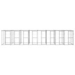Vidaxl chenil ext�rieur acier galvanis� avec toit 19, 36 m�