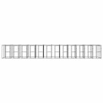 Vidaxl chenil ext�rieur acier avec toit 29, 04 m�