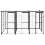 Vidaxl chenil ext�rieur acier avec toit 7, 26 m�