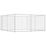 Vidaxl chenil ext�rieur pour chiens 383x383x185 cm