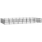 Vidaxl chenil d'ext�rieur pour chiens acier 33, 87 m�