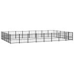 Vidaxl chenil d'ext�rieur pour chiens acier 37, 64 m�