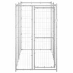 Vidaxl chenil ext�rieur pour chiens acier galvanis� 110x220x180 cm