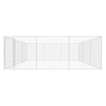 Vidaxl chenil ext�rieur pour chiens acier galvanis� 570x570x185 cm