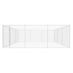 Vidaxl chenil ext�rieur pour chiens acier galvanis� 570x570x185 cm