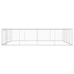 Vidaxl chenil extrieur pour chiens acier galvanis 760x760x185 cm