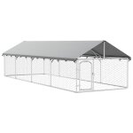 Vidaxl chenil ext�rieur avec toit 600x200x150 cm