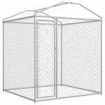 Vidaxl chenil d'ext�rieur avec toit pour chiens 193x193x225 cm