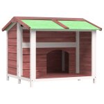 Vidaxl chenil moka 96x87x80, 5 cm bois de pin solide