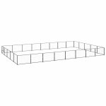Vidaxl chenil noir 40 m� acier
