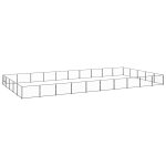 Vidaxl chenil noir 50 m� acier
